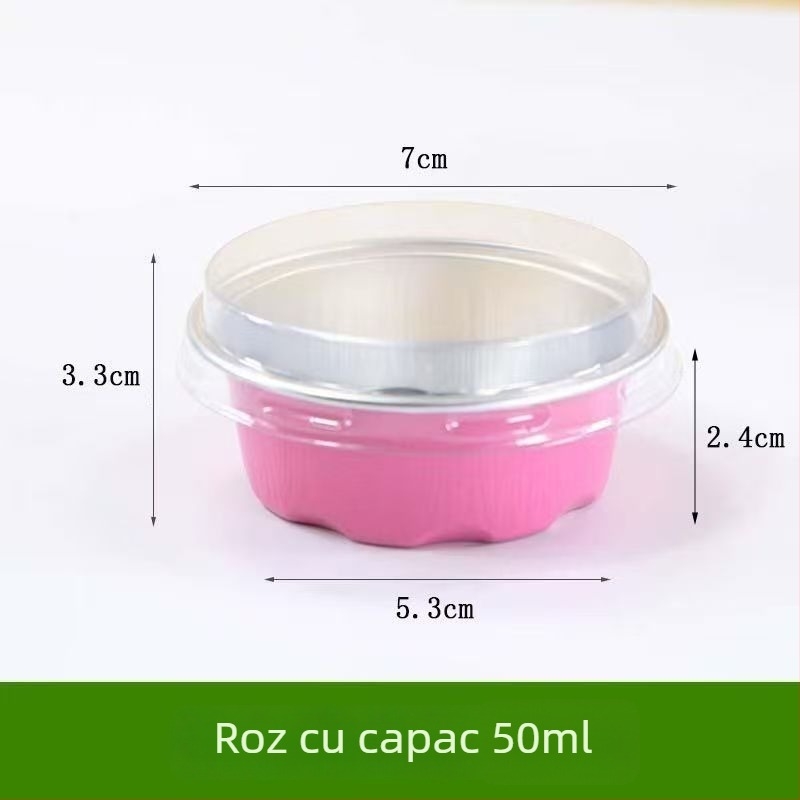 Set de forme pentru bowl cake de 50 ml, cu cupe din folie de aluminiu și ambalaj