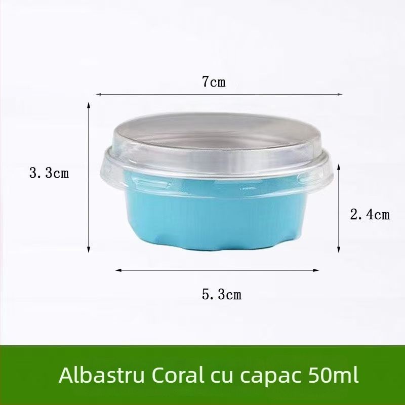 Set de forme pentru bowl cake de 50 ml, cu cupe din folie de aluminiu și ambalaj