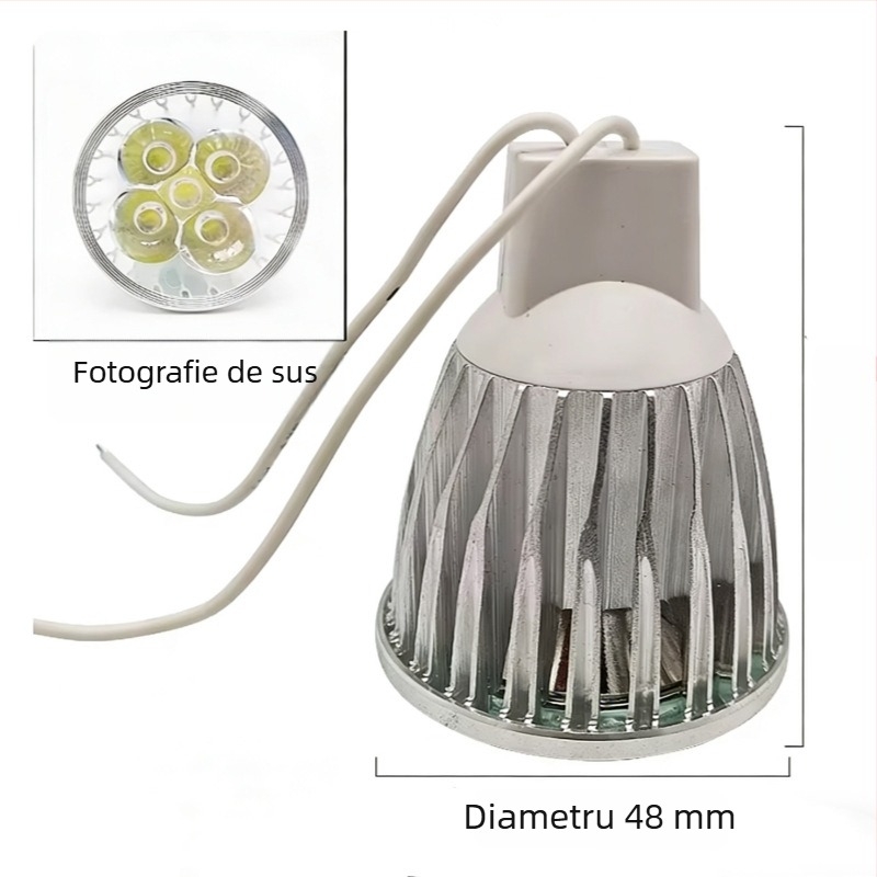 Bec LED COB pentru strung, intrare 24V/36V, 220V fără driver, downlight, lumină grilă, spot, iluminare plafon, 12V lampă