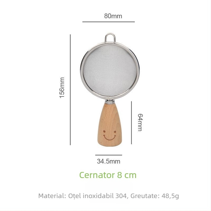 Set din oțel inoxidabil pentru coacere: tel pentru ouă, spatulă pentru prăjituri, rotiță de pizza, strecurător de făină și lingură de amestecare