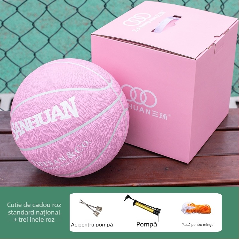 Set cadou baschet în cutie albastră, mărimi 4, 5, 6 și 7