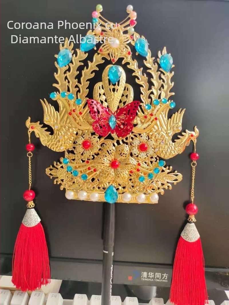 Coroană de Phoenix – diademă imperială pentru statuile religioase, cu trei coroane de fenix