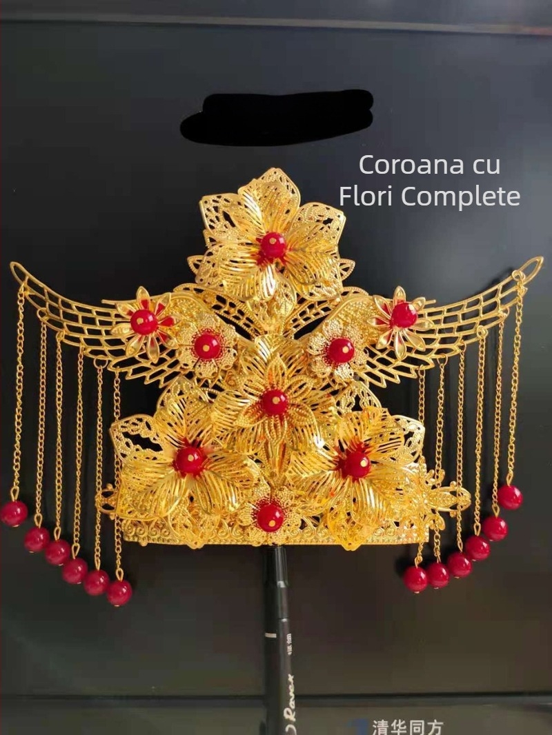 Coroană de Phoenix – diademă imperială pentru statuile religioase, cu trei coroane de fenix