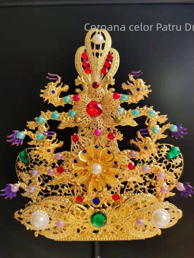 Coroană de Phoenix – diademă imperială pentru statuile religioase, cu trei coroane de fenix