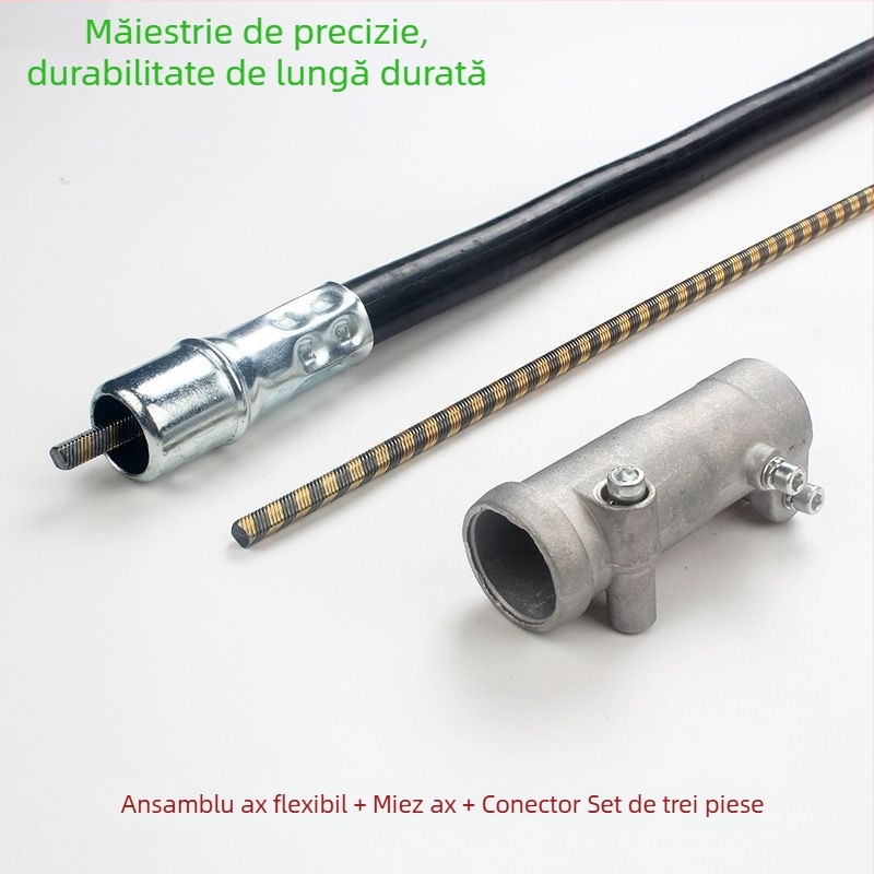 Tianwang Ansamblu ax flexibil pentru motocoasă cu rucsac – ax flexibil principal, articulație, cuplă, furtun, ax de transmisie