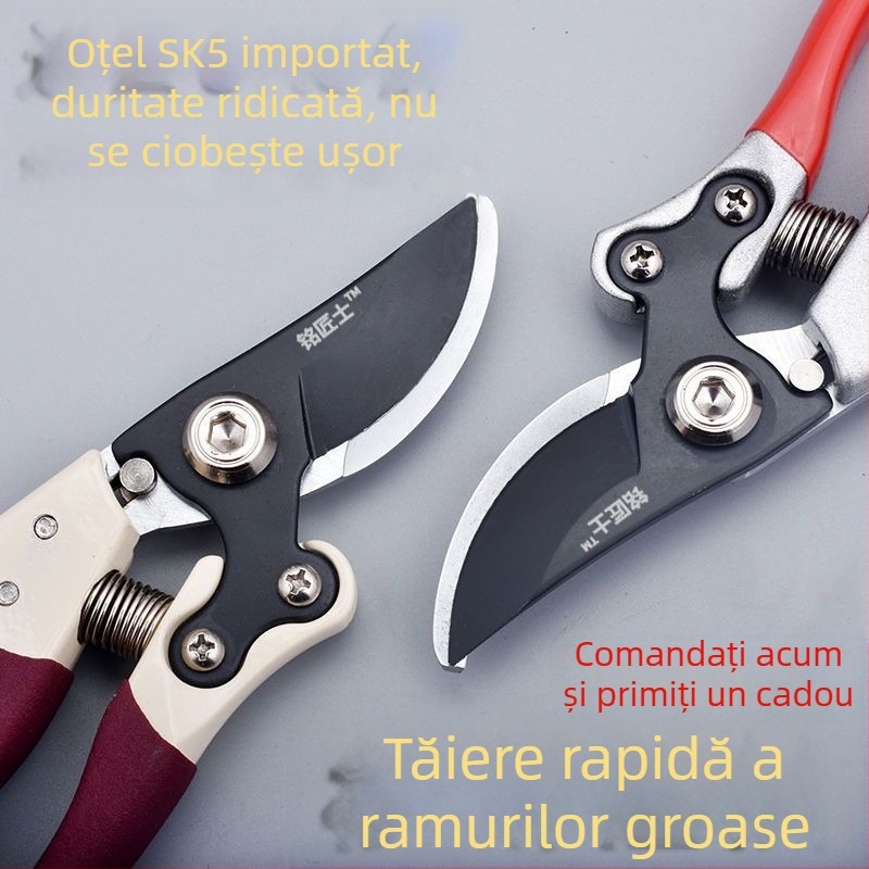 Foarfece de tăiat ramuri de pomi fructiferi, Foarfece groase pentru ramuri, Foarfece de grădină pentru tăierea florilor și a verdeții