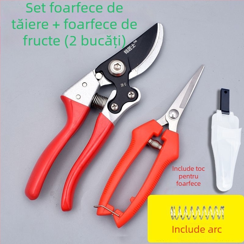 Foarfece de tăiat ramuri de pomi fructiferi, Foarfece groase pentru ramuri, Foarfece de grădină pentru tăierea florilor și a verdeții