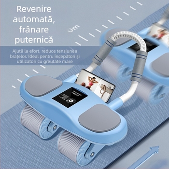 Rola abdominală cu revenire automată și suport pentru coate – echipament de fitness pentru casă