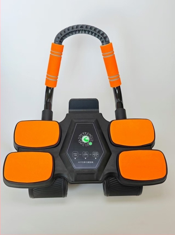 Rola abdominală cu revenire automată și suport pentru coate – echipament de fitness pentru casă