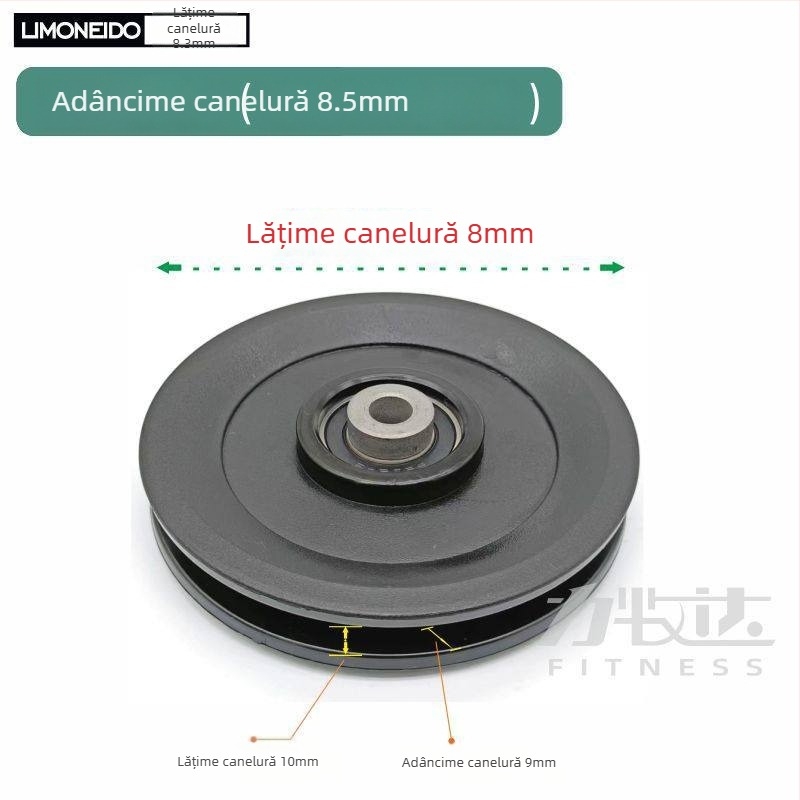 Polie din nylon pentru echipament de fitness, diametru exterior 50/70/90/95/100/105/115 mm