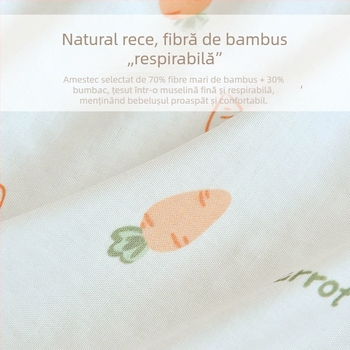 Swaddle de vară pentru nou-născuți, pătură din țesătură de gază din fibre de bambus, un singur strat