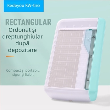 Tăietor compact pentru fotografii și carduri de vizită, tăietor portabil de hârtie, mic utilaj de tăiere