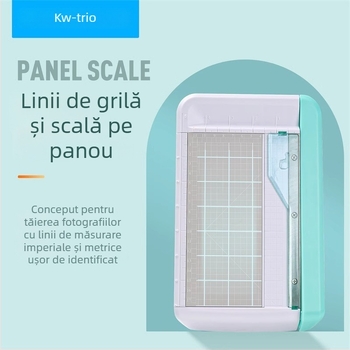 Tăietor compact pentru fotografii și carduri de vizită, tăietor portabil de hârtie, mic utilaj de tăiere