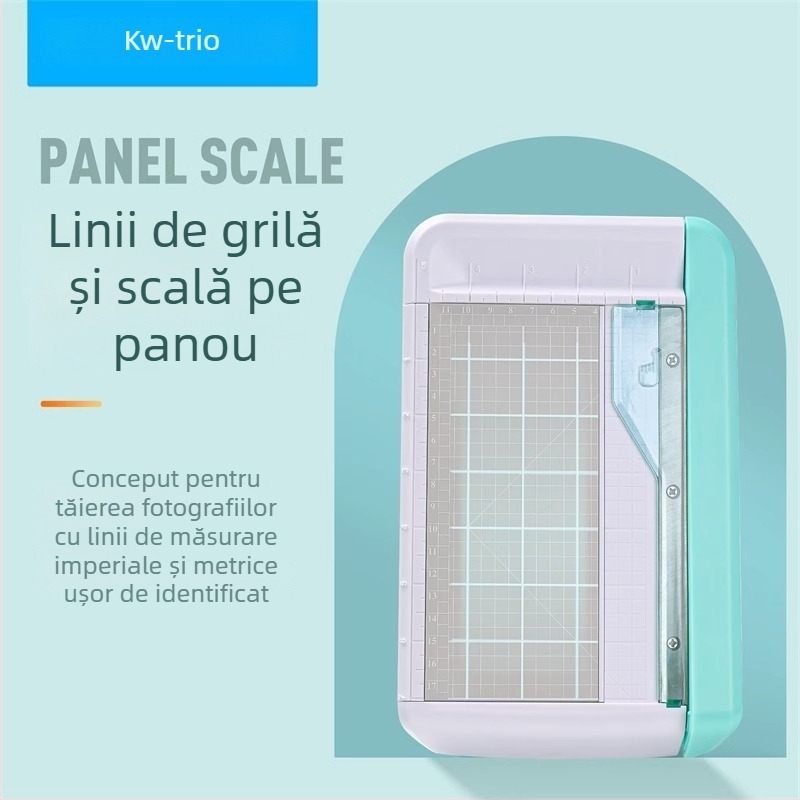 Tăietor compact pentru fotografii și carduri de vizită, tăietor portabil de hârtie, mic utilaj de tăiere