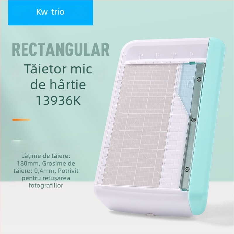 Tăietor compact pentru fotografii și carduri de vizită, tăietor portabil de hârtie, mic utilaj de tăiere