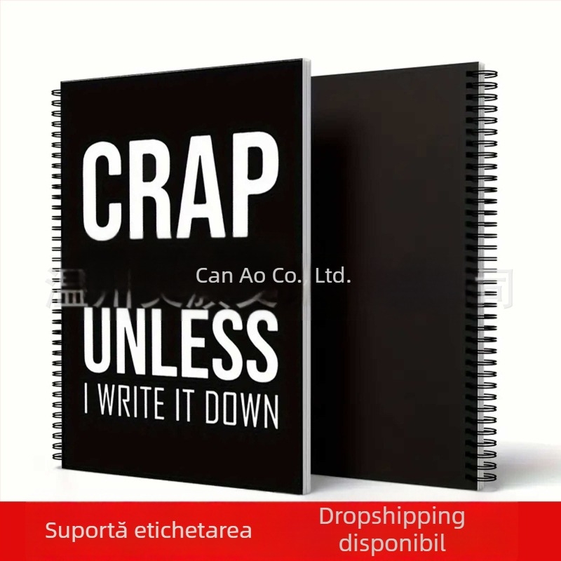 Caiet spiral A5 jurnal CRAP caiet 2026