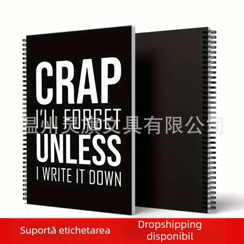Caiet spiral A5 jurnal CRAP caiet 2026