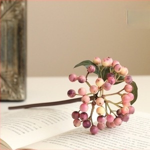 Fructe de pădure artificiale pentru decor rustic american — recuzită pentru aranjamente florale, proiecte DIY de Crăciun