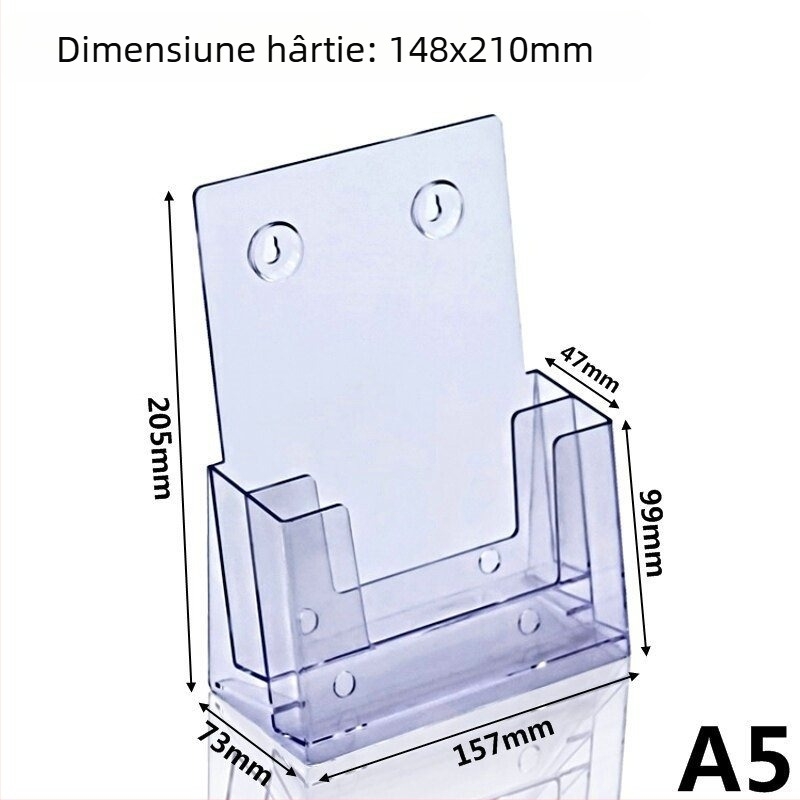 Suport pentru cărți de vizită și stand de afișaj A6, suport acrilic pentru afișaj A5, suport A4 transparent pentru pagini color