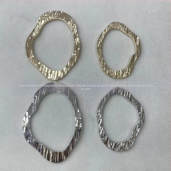 Accesorii decorative din aliaj pentru costum de baie, formă circulară neregulată