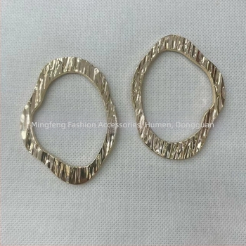 Accesorii decorative din aliaj pentru costum de baie, formă circulară neregulată