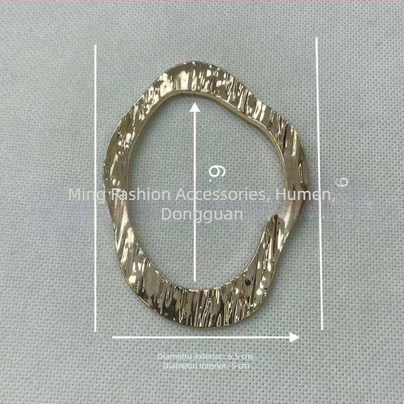 Accesorii decorative din aliaj pentru costum de baie, formă circulară neregulată