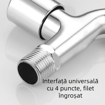 Robinet pentru mașina de spălat, uz casnic, lung și gros, deschidere rapidă, cu o singură intrare și două ieșiri