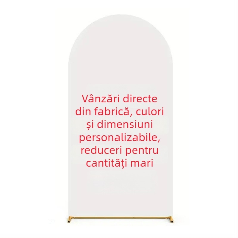 Husă pentru arc din material elastic pentru nunți și petreceri, cu ramă din fier, formă de U semicerc