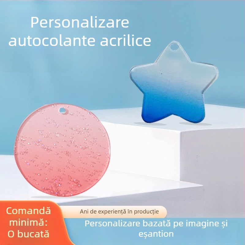 Bilete acrilice cu nisip curgător, personaje de desene animate personalizate, carduri gravate cu laser, poștale cu stele, decorațiuni și semne de carte