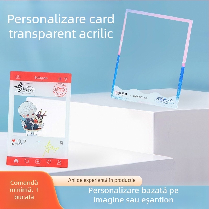 Bilete acrilice cu nisip curgător, personaje de desene animate personalizate, carduri gravate cu laser, poștale cu stele, decorațiuni și semne de carte
