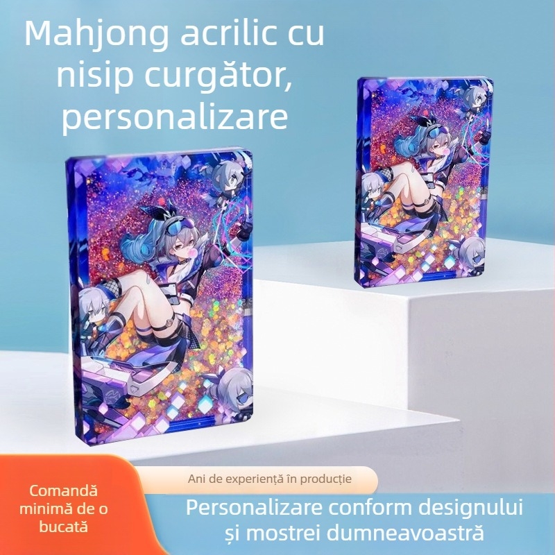 Bilete acrilice cu nisip curgător, personaje de desene animate personalizate, carduri gravate cu laser, poștale cu stele, decorațiuni și semne de carte