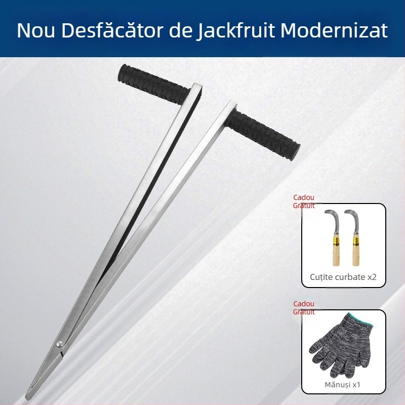 Instrument mare de coring pentru jackfruit, lamă din oțel inoxidabilă pentru extragerea și divizarea miezului