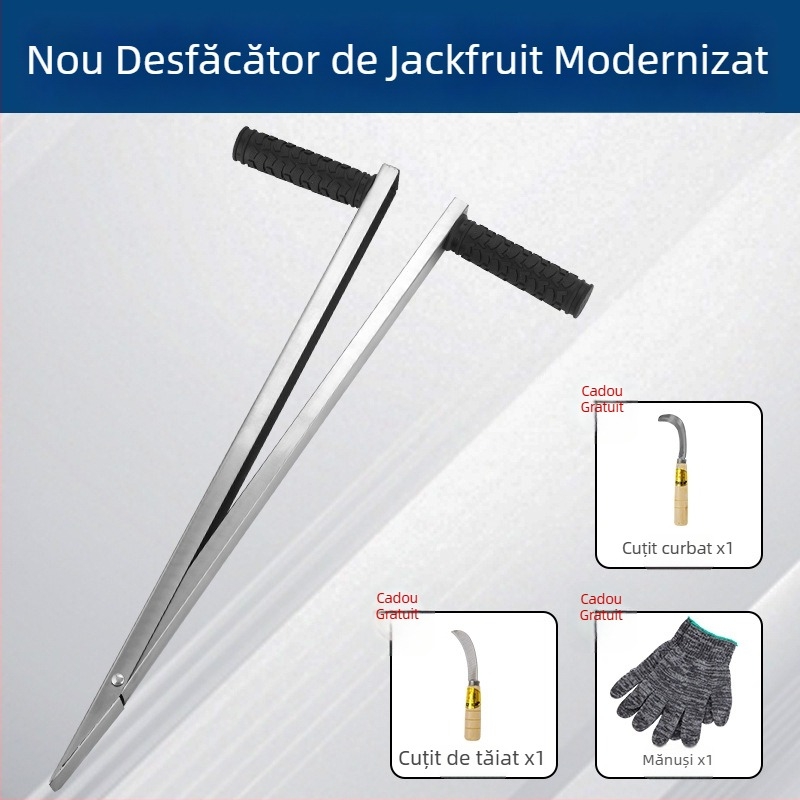 Instrument mare de coring pentru jackfruit, lamă din oțel inoxidabilă pentru extragerea și divizarea miezului