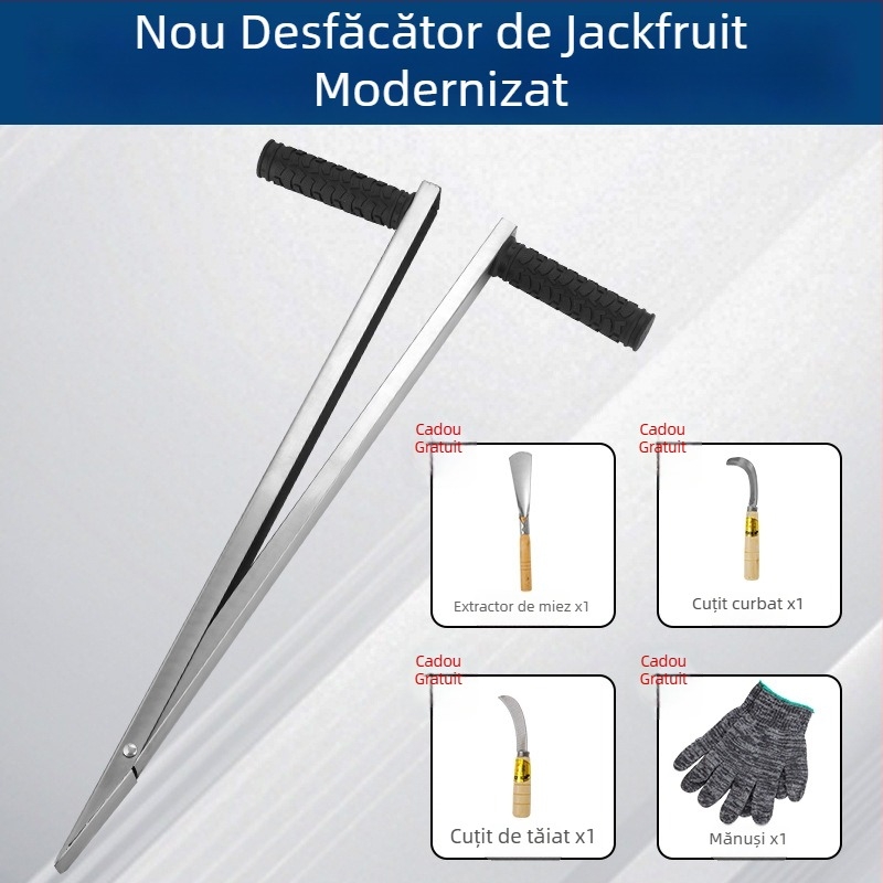 Instrument mare de coring pentru jackfruit, lamă din oțel inoxidabilă pentru extragerea și divizarea miezului