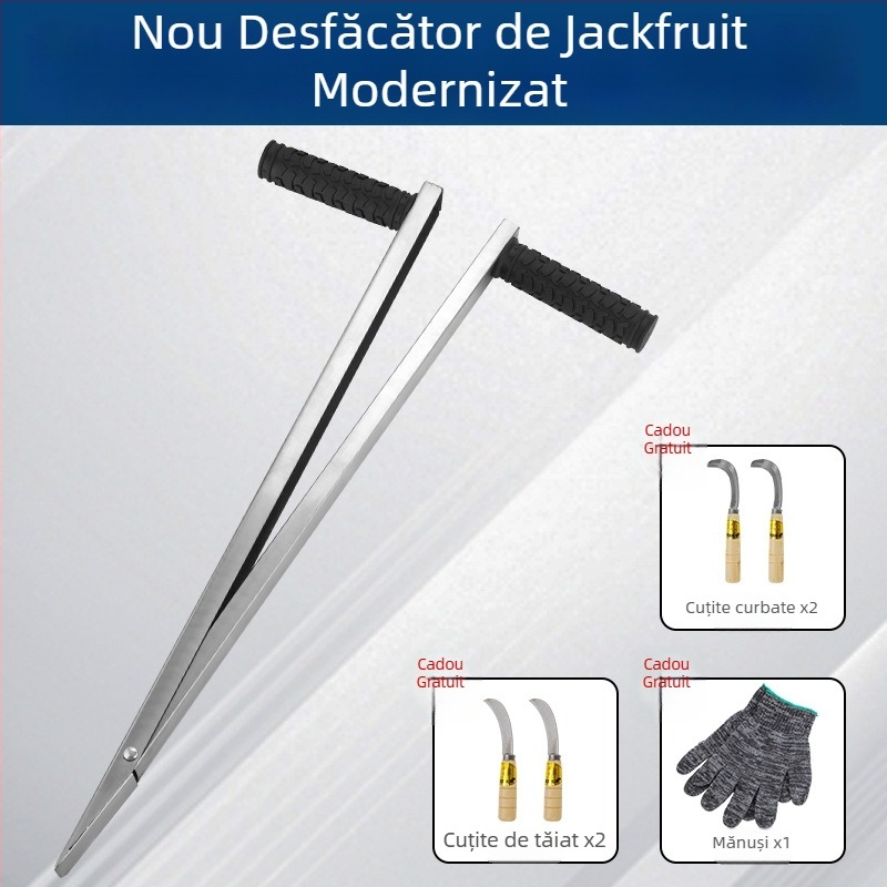 Instrument mare de coring pentru jackfruit, lamă din oțel inoxidabilă pentru extragerea și divizarea miezului