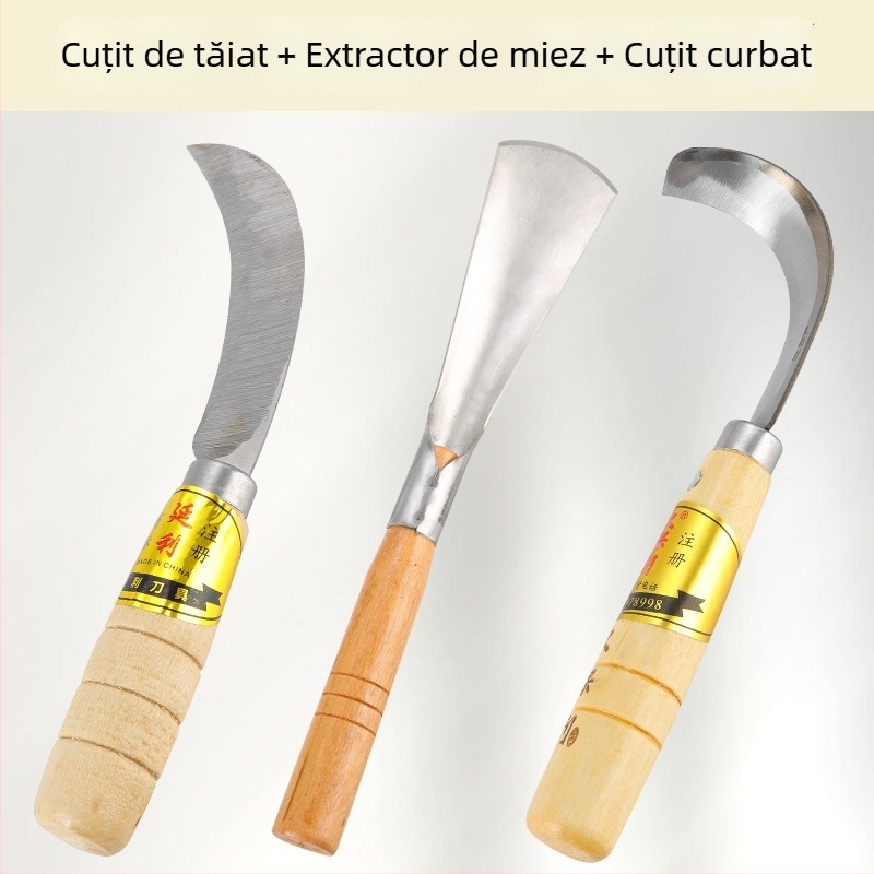 Instrument mare de coring pentru jackfruit, lamă din oțel inoxidabilă pentru extragerea și divizarea miezului