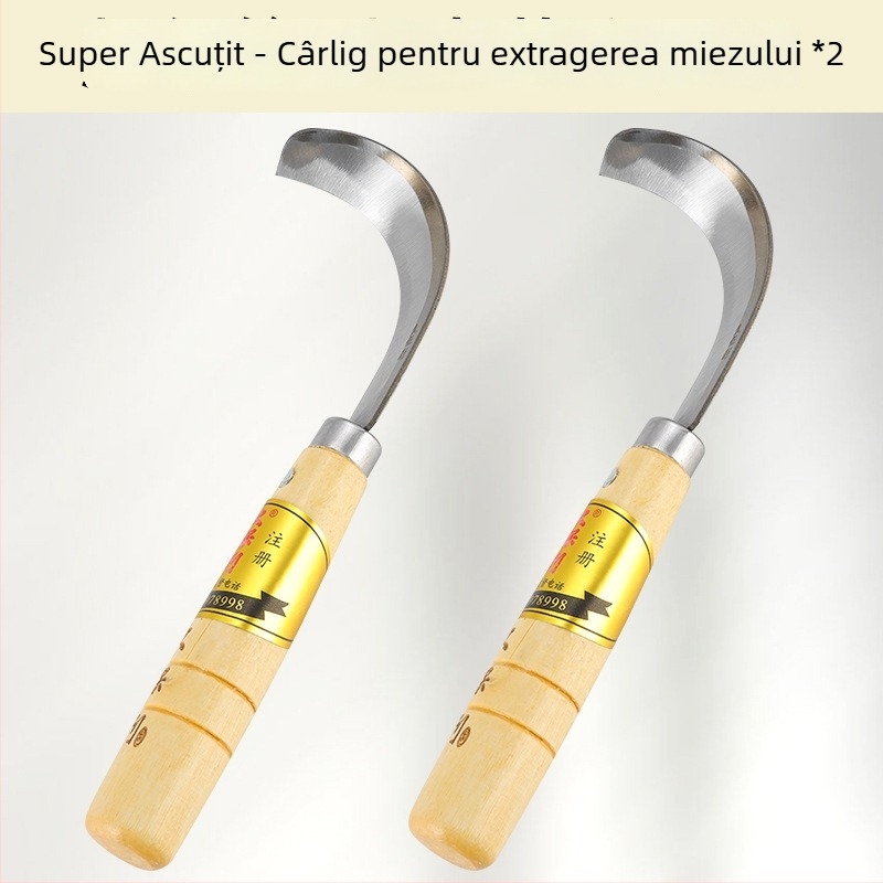 Instrument mare de coring pentru jackfruit, lamă din oțel inoxidabilă pentru extragerea și divizarea miezului