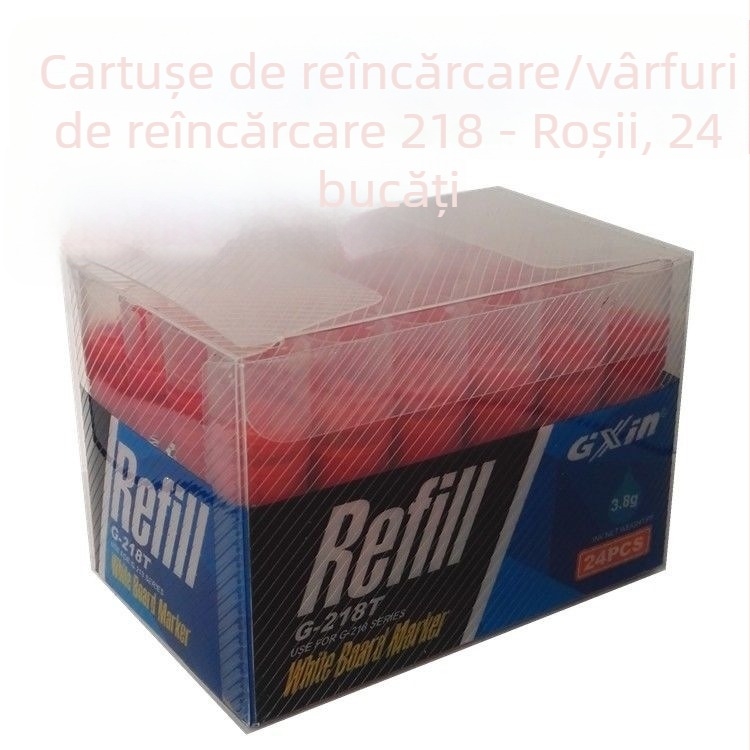 Markere pentru tablă albă pentru predare, ștergere ușoară, cu rezervoare de cerneală înlocuibile și cartușe, potrivite pentru tablă standard