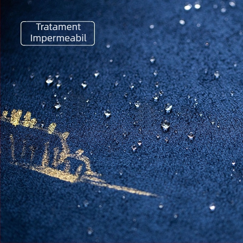 Covoraș de masă pentru ceai pictat manual, impermeabil, stil Zen Chinez, țesătură pentru tavă de ceai, bază pentru ceai, accesorii set ceai