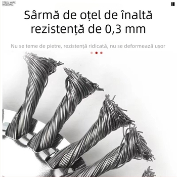 Disc universal cu fir de oțel pentru trimmer de gazon și cositoare pe benzină