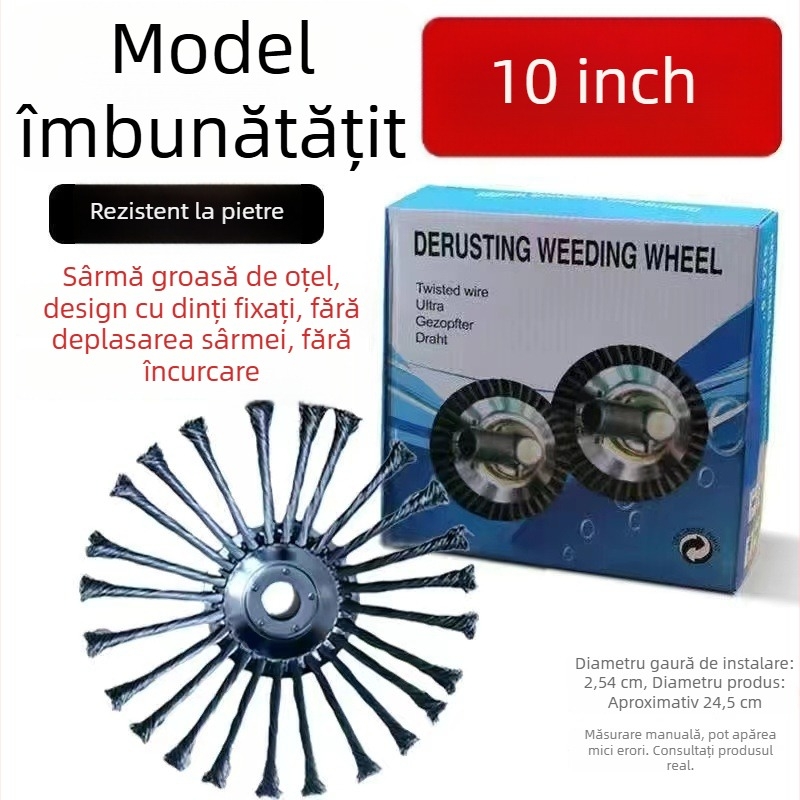 Disc universal cu fir de oțel pentru trimmer de gazon și cositoare pe benzină