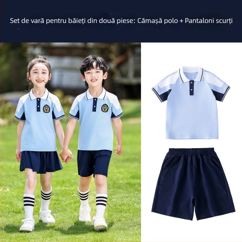Uniformă școlară pentru copii, stil baseball, primăvară-toamnă, 3 piese, pentru grădiniță și elevi de clasa I