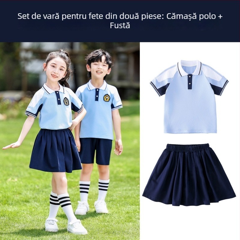 Uniformă școlară pentru copii, stil baseball, primăvară-toamnă, 3 piese, pentru grădiniță și elevi de clasa I