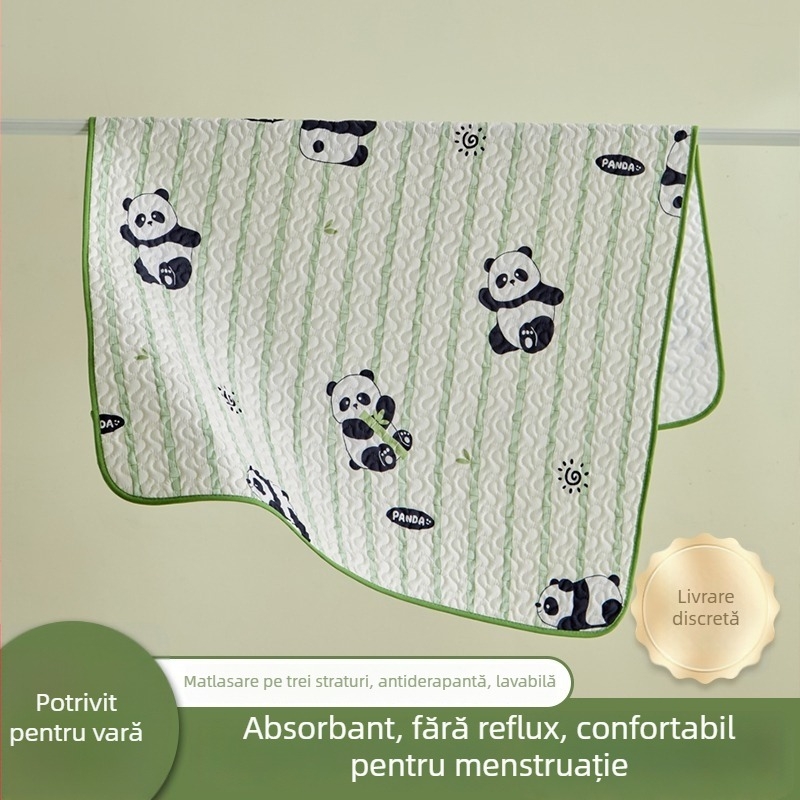 Protecție impermeabilă pentru bebeluși, covoraș de urină cu cearșaf respirabil, mare, lavabil la mașină, pentru copii și persoane în vârstă