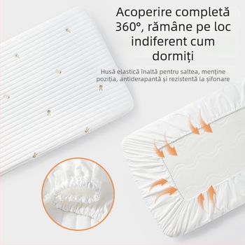 Beipesi cearșaf de pătuț cu umplutură din bumbac, husă de saltea pentru nou-născuți, 100% bumbac, patchwork patru anotimpuri