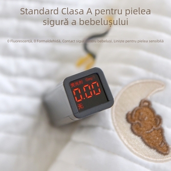 Set de lenjerie pentru copii din bumbac 100%: cearșaf cu elastic și protecție pentru saltea, design patchwork, pentru toate anotimpurile