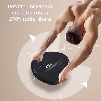 Roata abdominală silențioasă cu roată pivotantă – antrenament acasă pentru tonifierea abdomenului și a centrului corpului