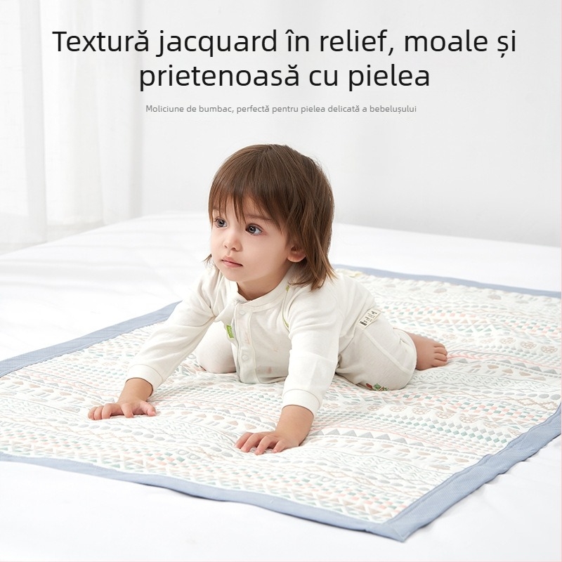 Saltea de răcire pentru bebeluși, din bumbac pur, țesătură de tifon moale, pentru nou-născuți și sugari, pentru grădiniță