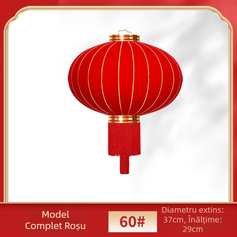 Set de două felinare roșii pentru poartă și balcon, exterior, Anul Nou Chinezesc 2025