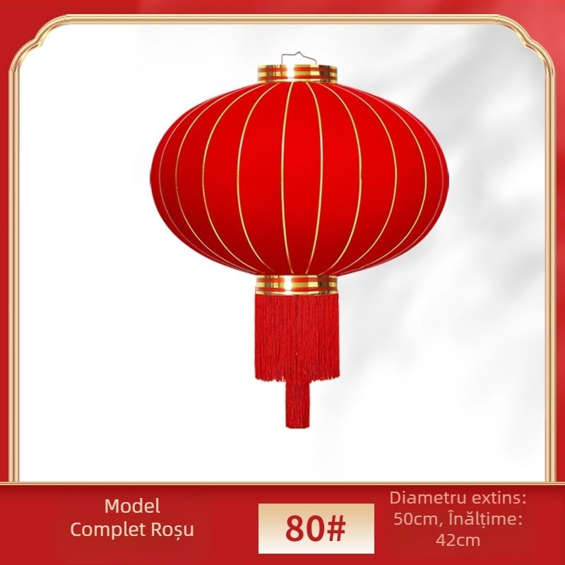 Set de două felinare roșii pentru poartă și balcon, exterior, Anul Nou Chinezesc 2025